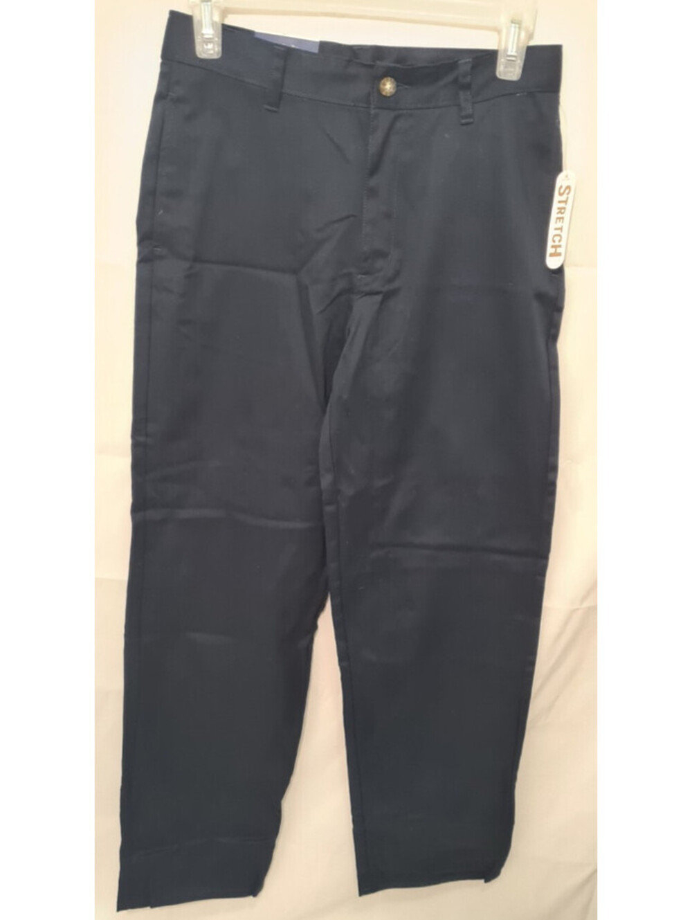 Arrow USA 1851 Boys Sz 14 School Uniform Pants Navy Blue Flat Front Adj NWT
